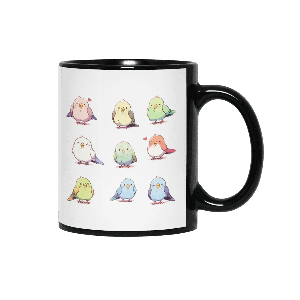 Cute Bird Siyah Kupa