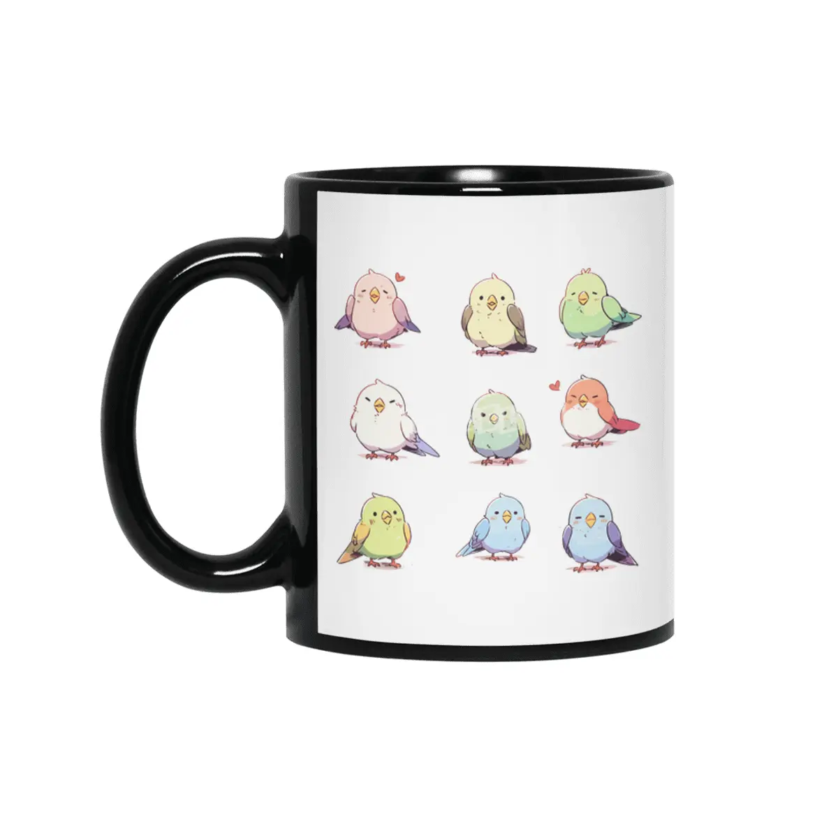 Cute Bird Siyah Kupa
