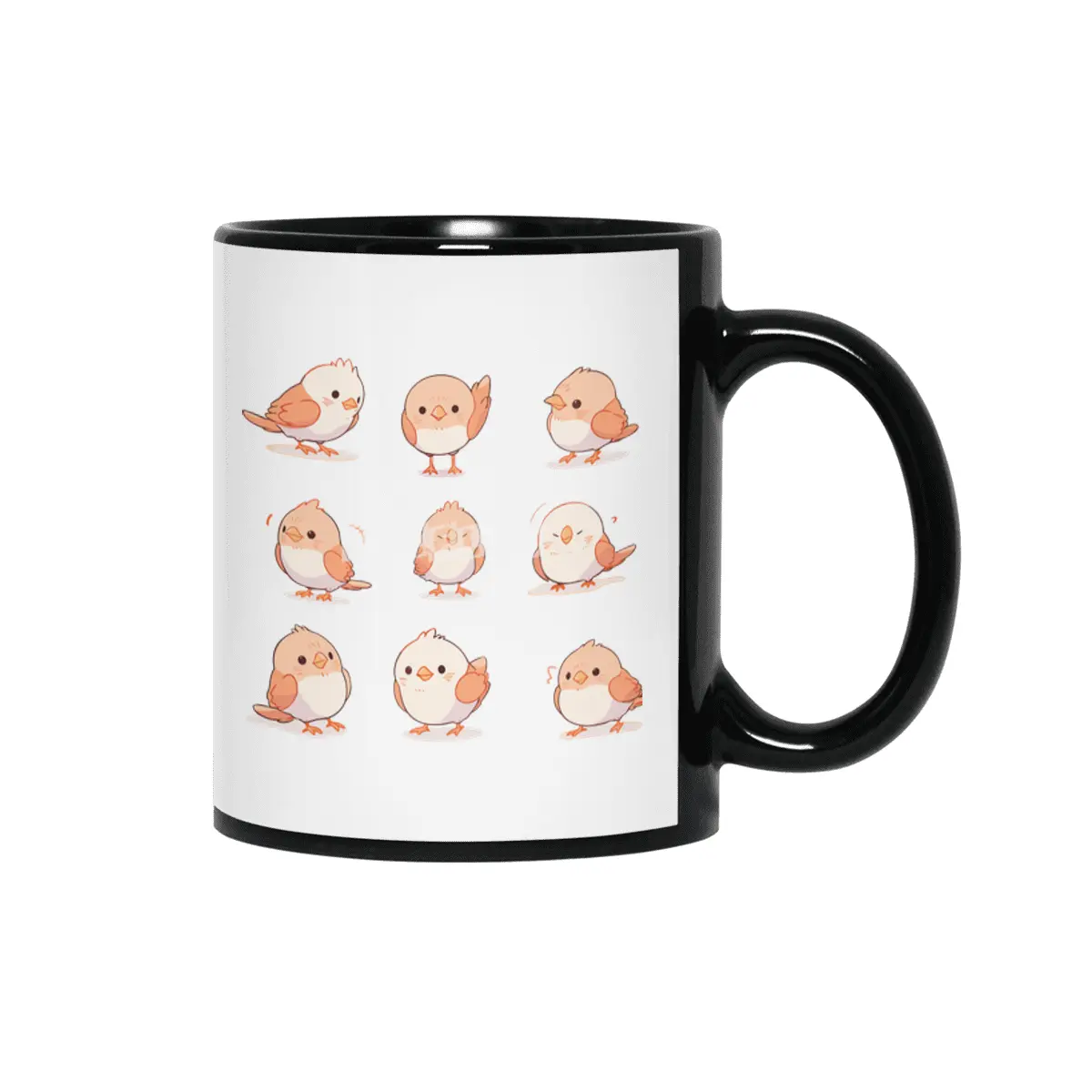 Cute Bird Siyah Kupa