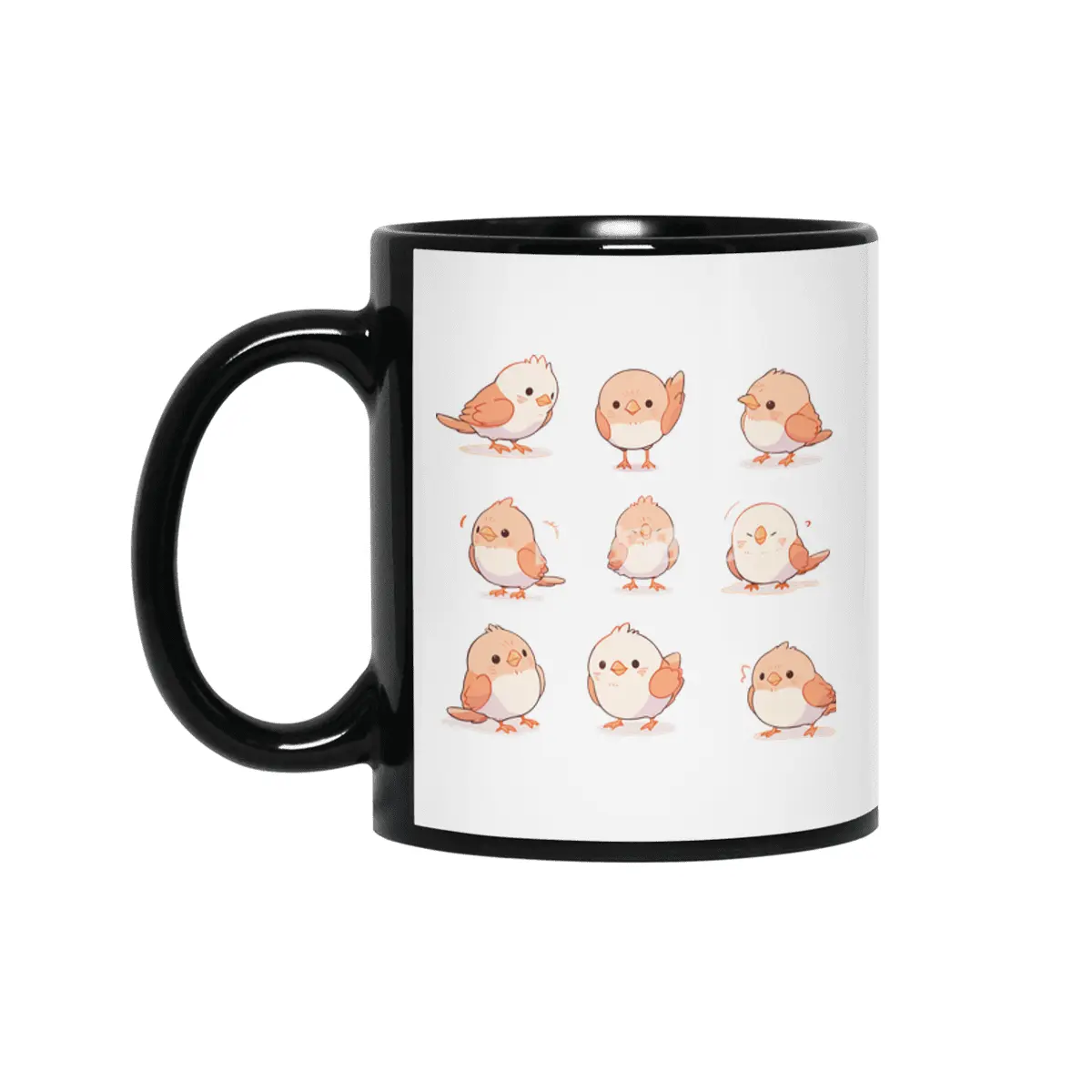 Cute Bird Siyah Kupa