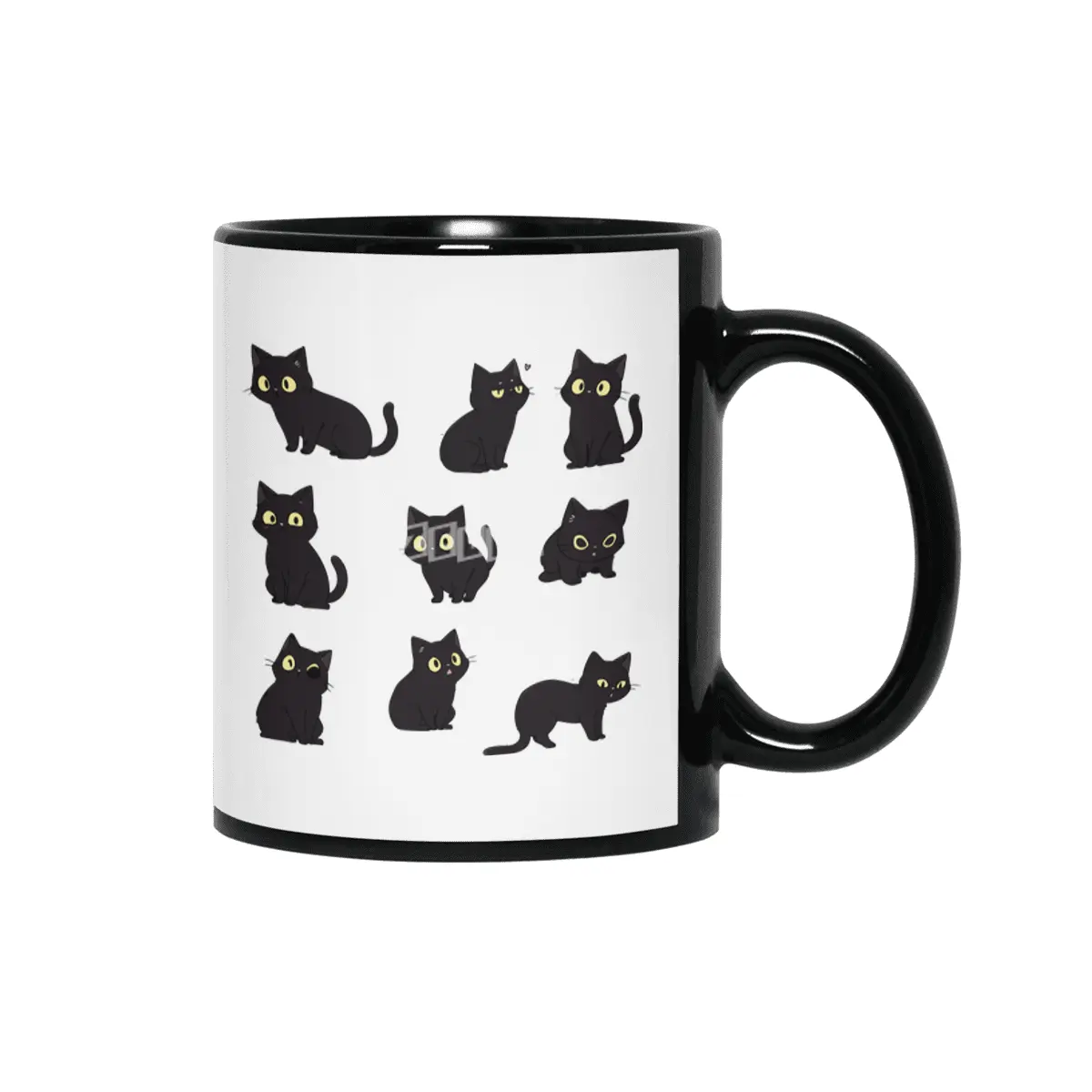 Cute Black Cat Siyah Kupa