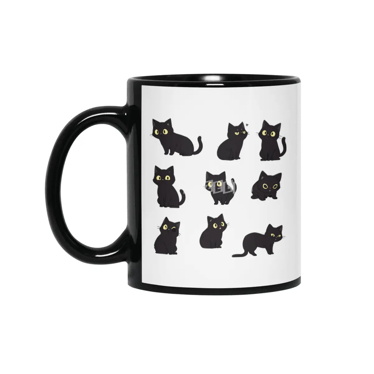 Cute Black Cat Siyah Kupa
