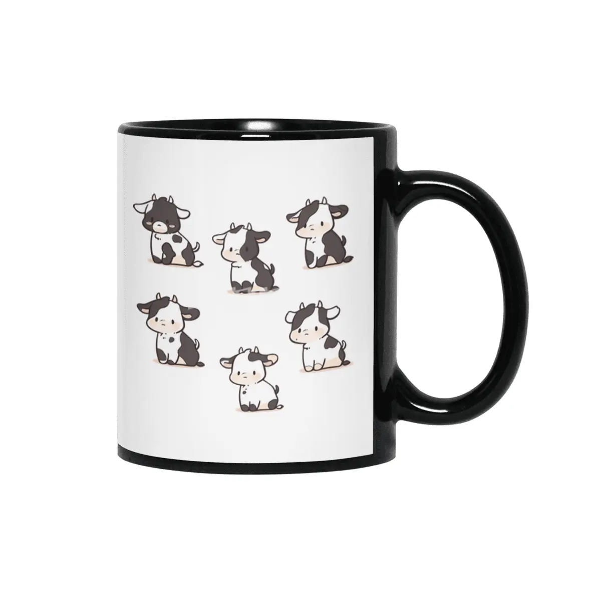 Cute Cows Siyah Kupa