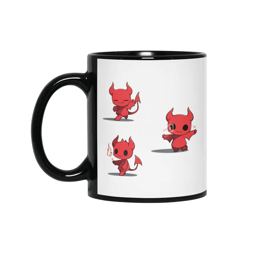 Cute Devil Siyah Kupa