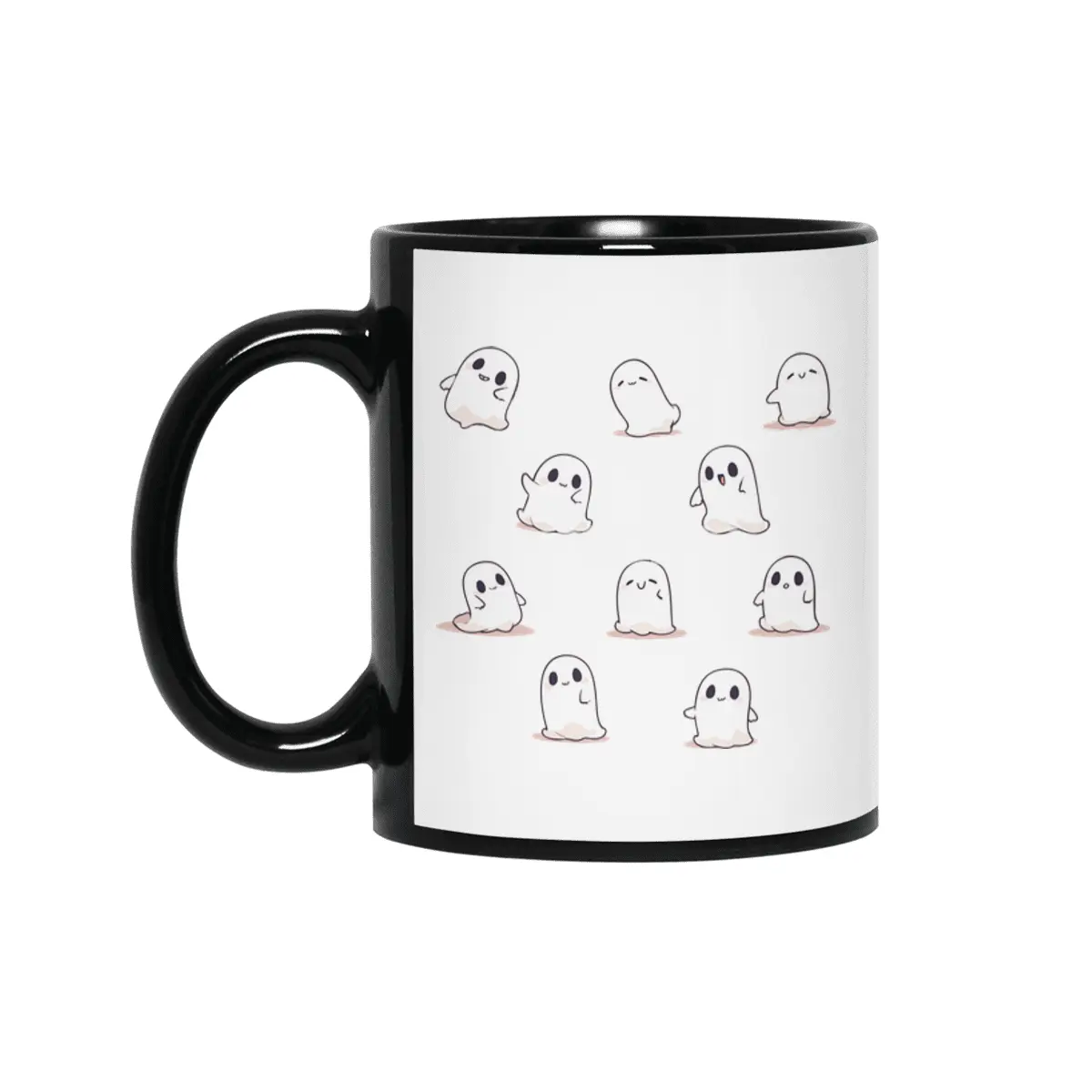 Cute Ghost Siyah Kupa