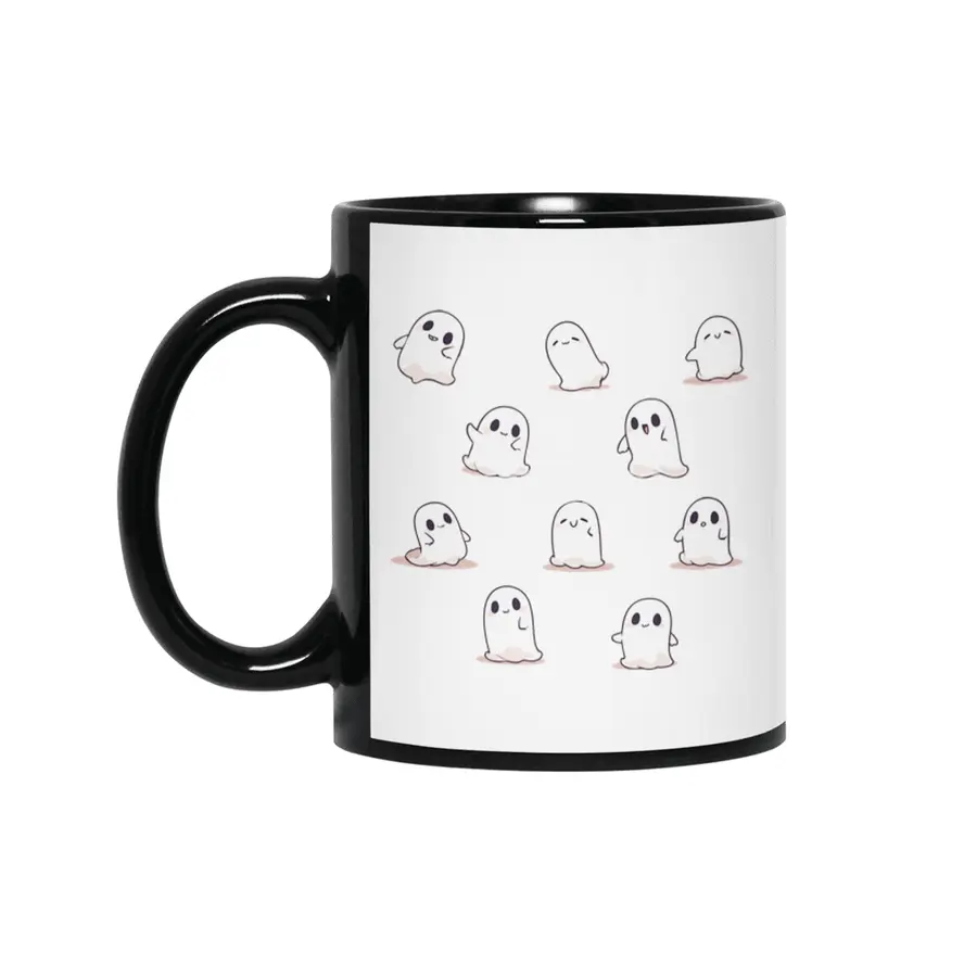 Cute Ghost Siyah Kupa