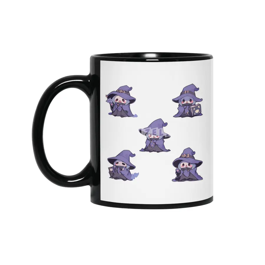 Cute Wizard Siyah Kupa
