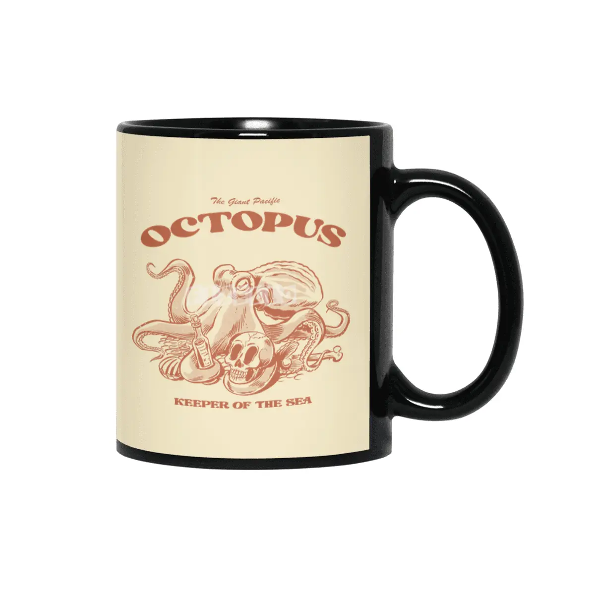 THE GIANT PACIFIC OCTOPUS Siyah Kupa
