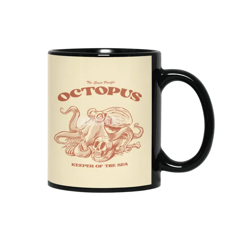 THE GIANT PACIFIC OCTOPUS Siyah Kupa