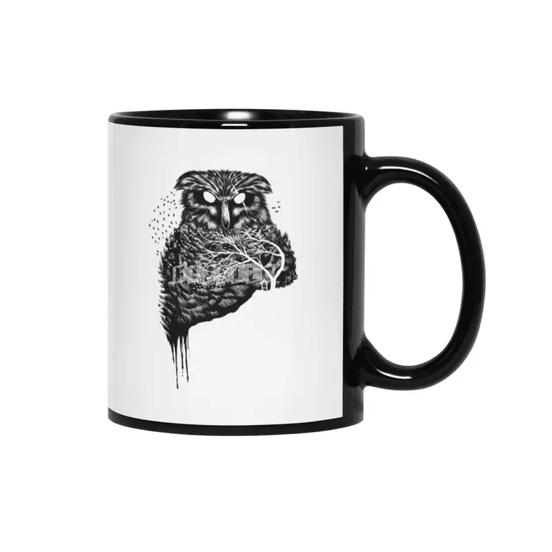 Autumn owl Siyah Kupa