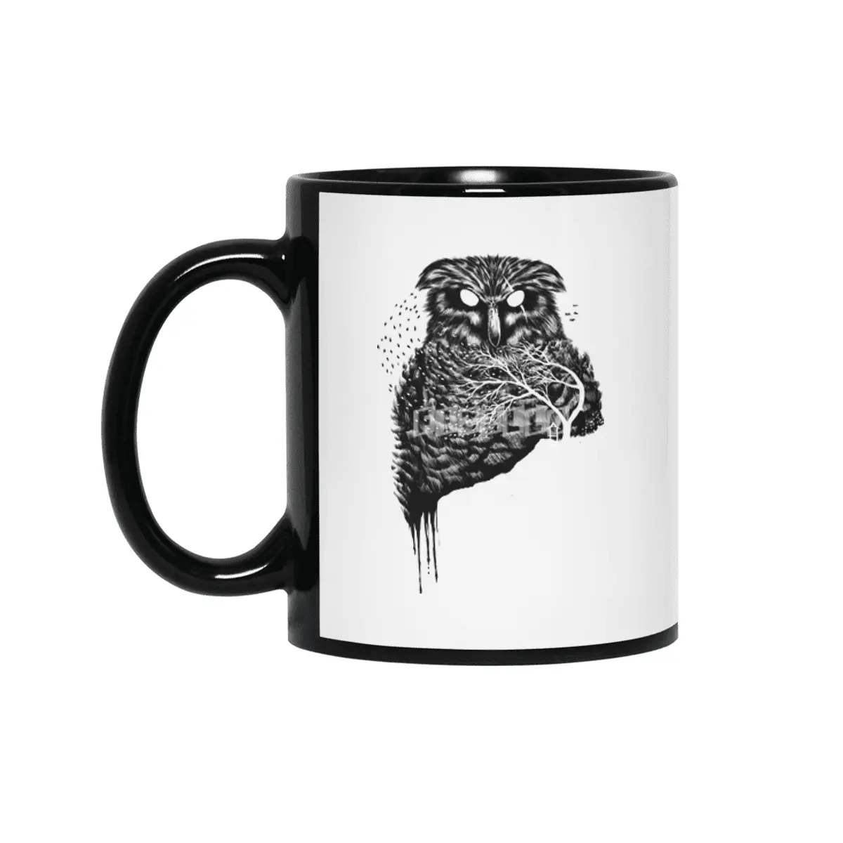 Autumn owl Siyah Kupa