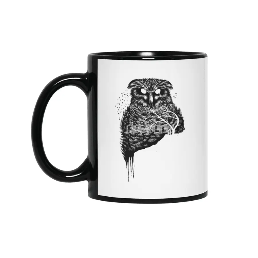 Autumn owl Siyah Kupa