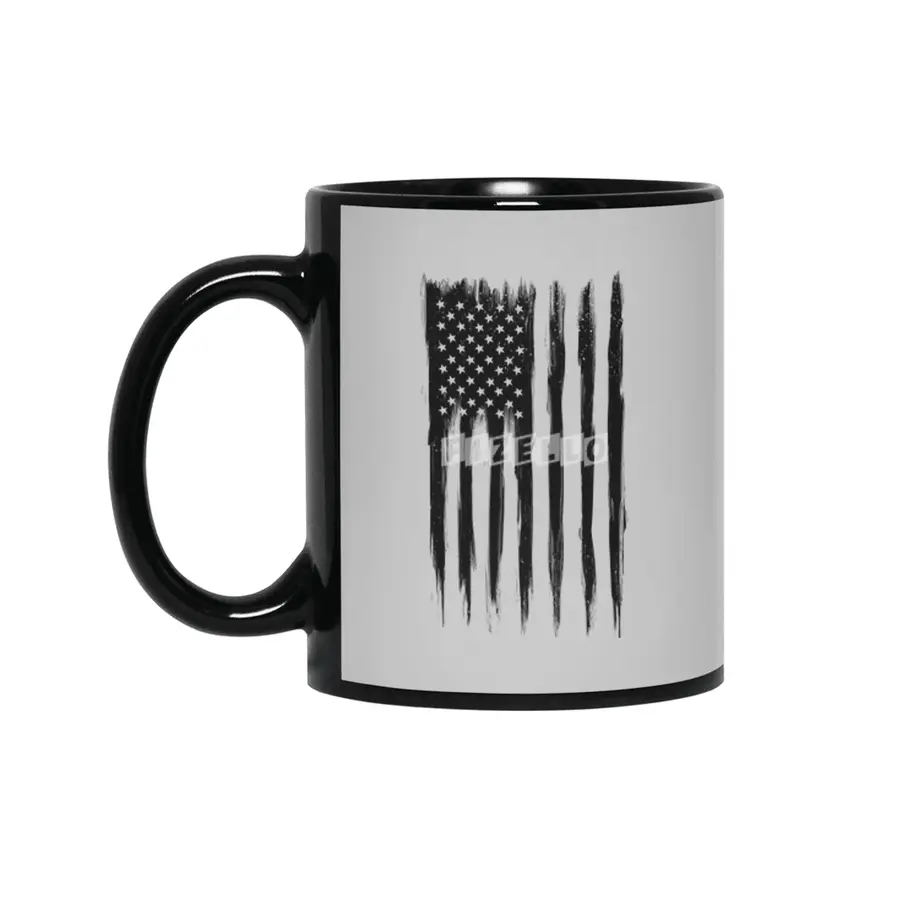 Black American Flag Siyah Kupa