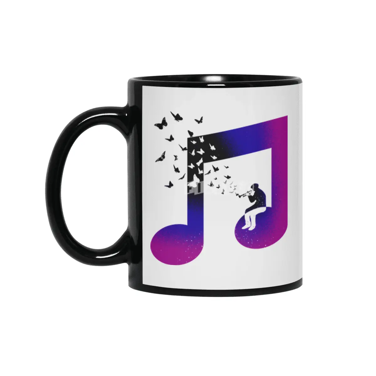 Music Bugle Siyah Kupa