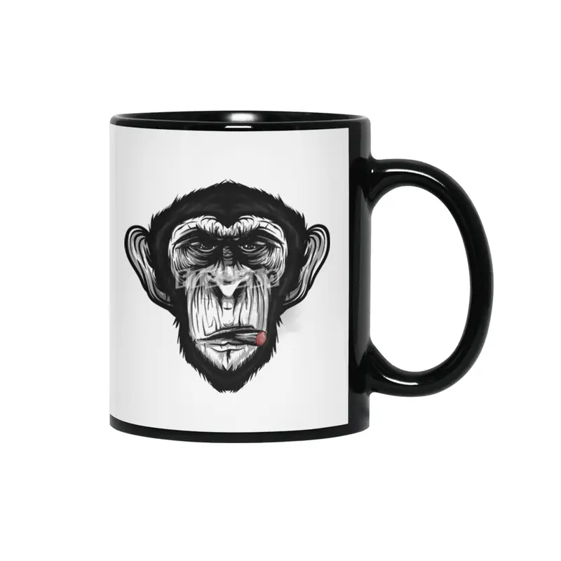 CIGAR CHIMP Siyah Kupa