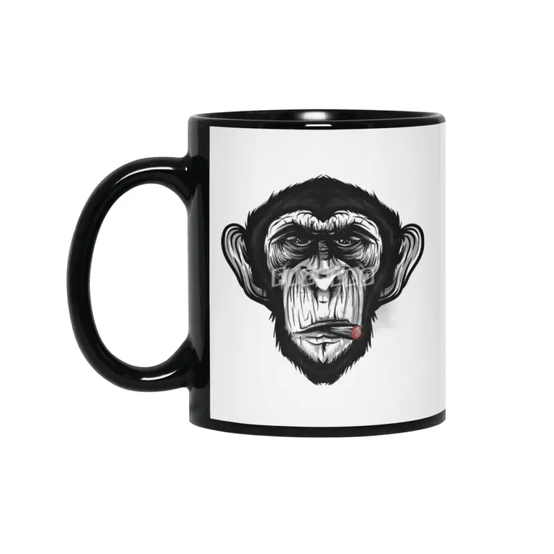 CIGAR CHIMP Siyah Kupa