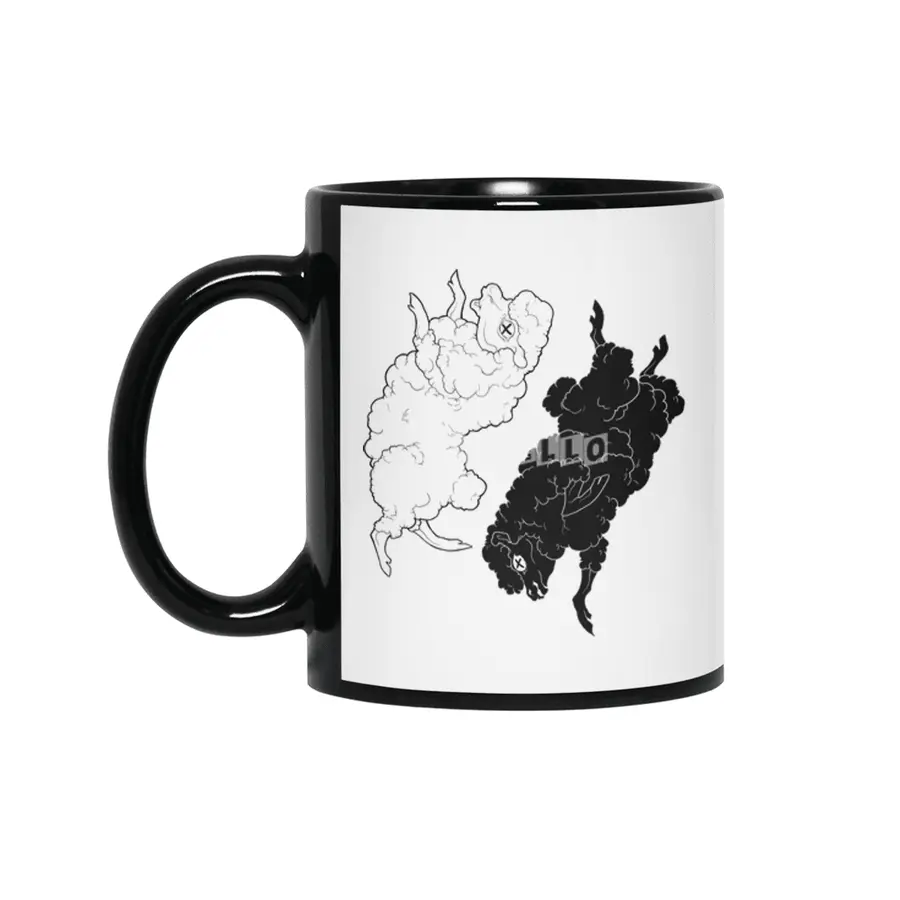 Yin Yang Sheep Siyah Kupa