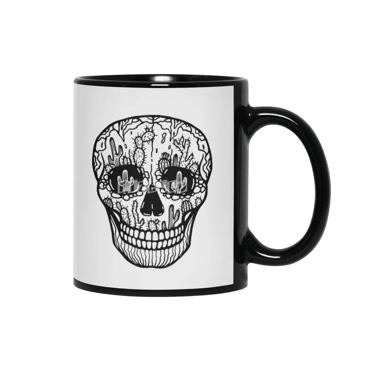Cacti Skull Siyah Kupa