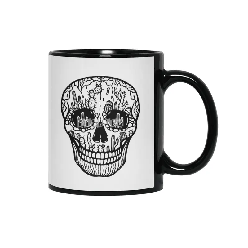 Cacti Skull Siyah Kupa