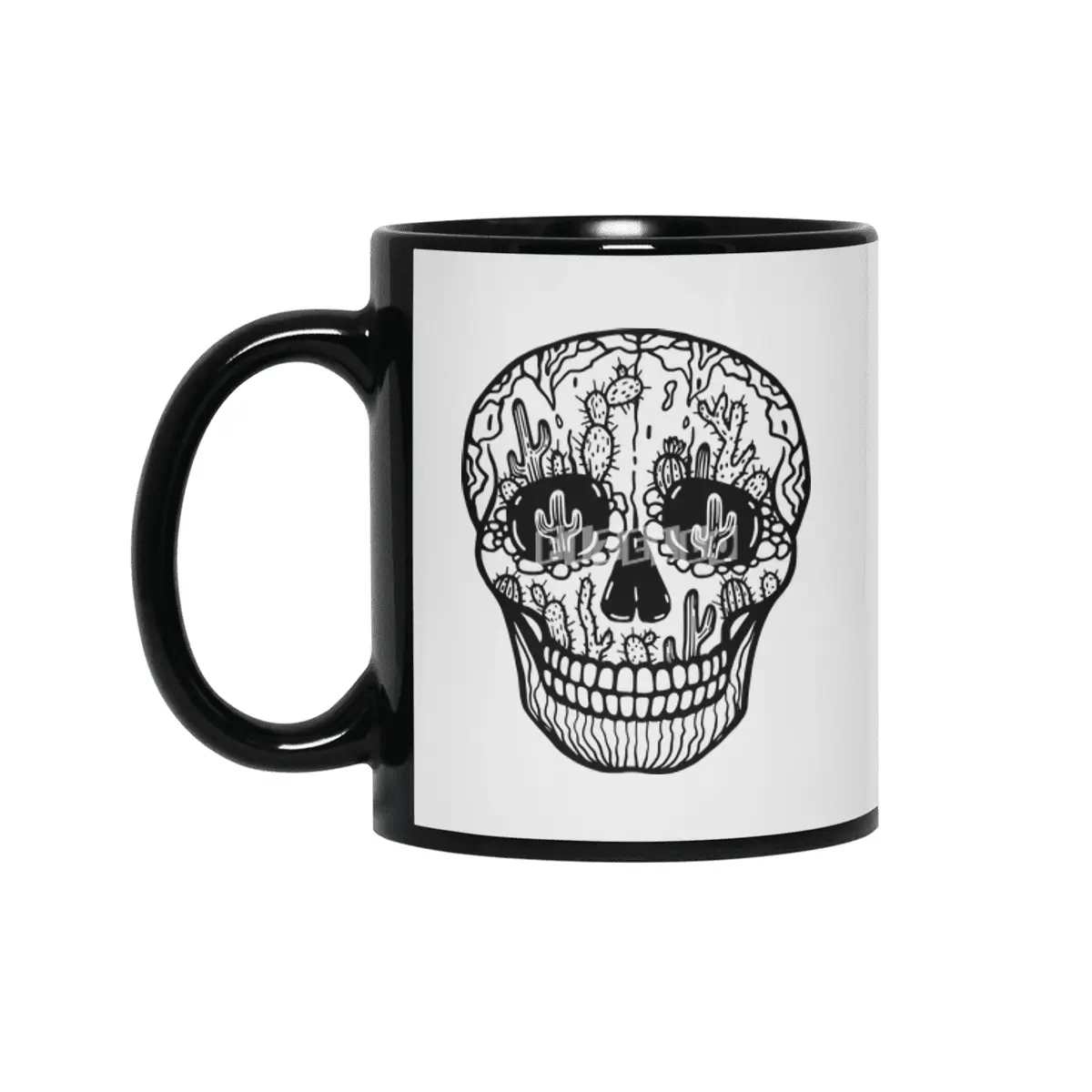 Cacti Skull Siyah Kupa