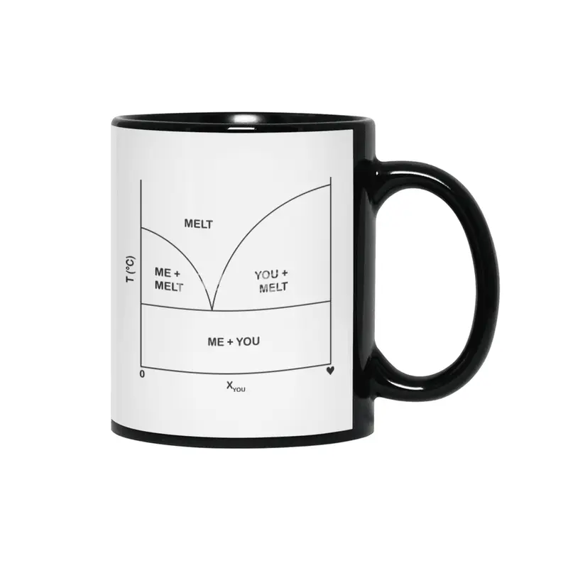 Romantic phase diagram (black ink) Siyah Kupa