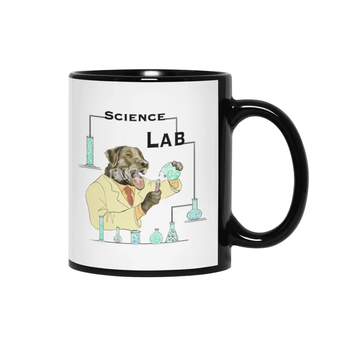 Science Lab Siyah Kupa