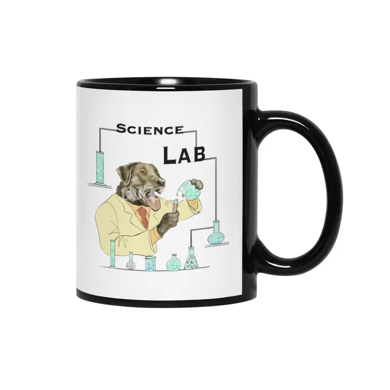 Science Lab Siyah Kupa