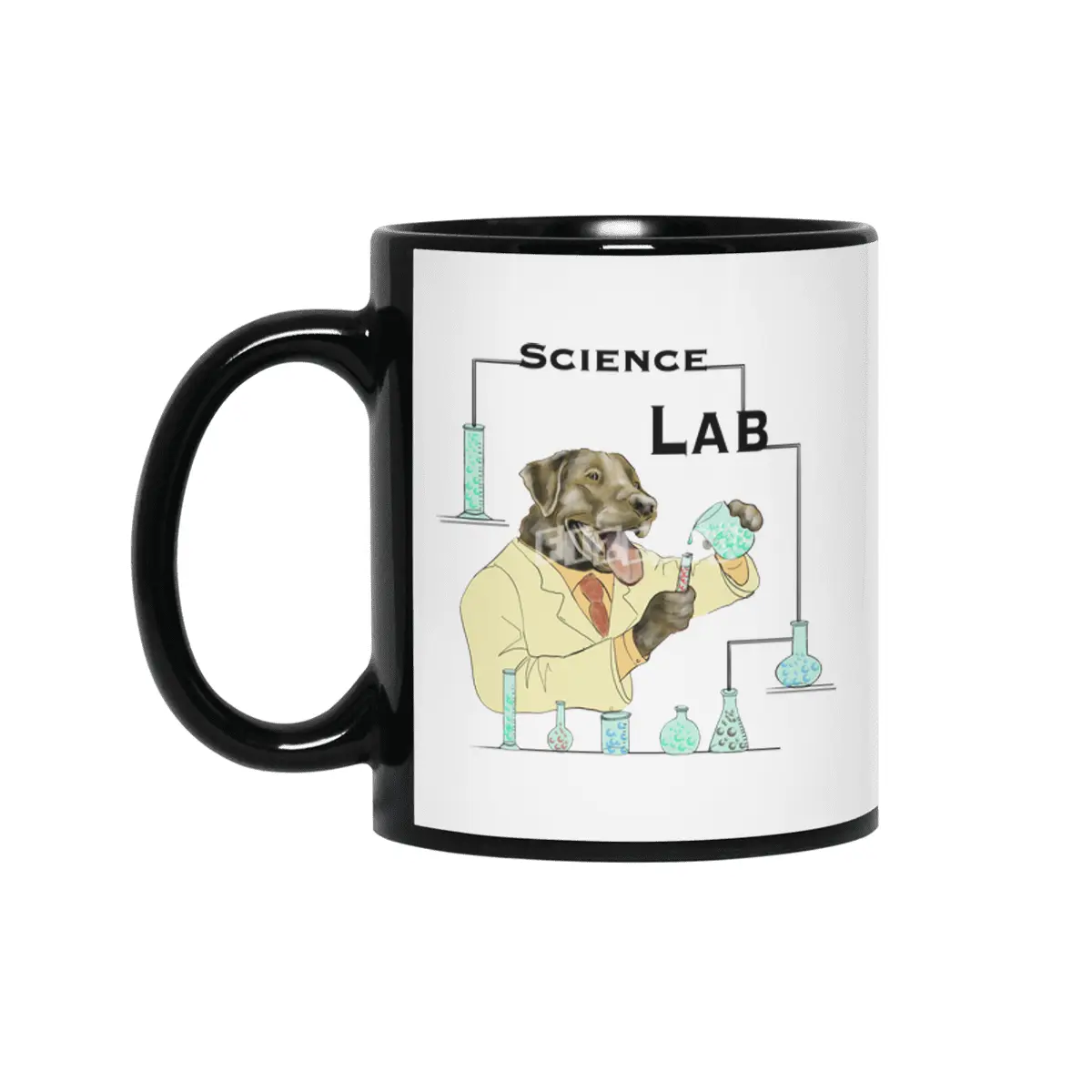 Science Lab Siyah Kupa