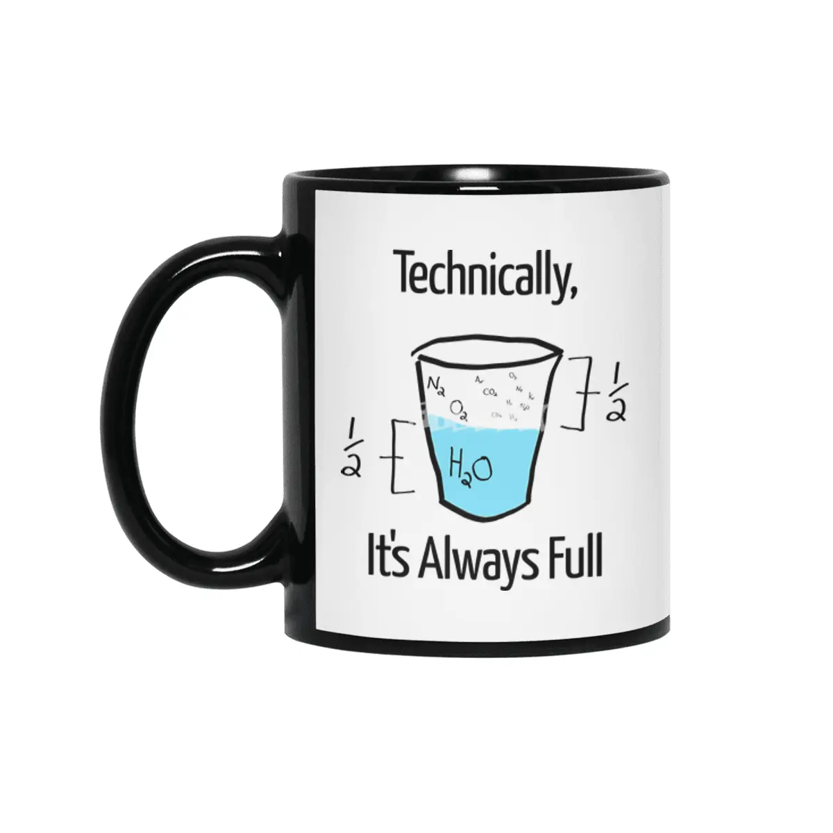 Funny Science Joke Siyah Kupa