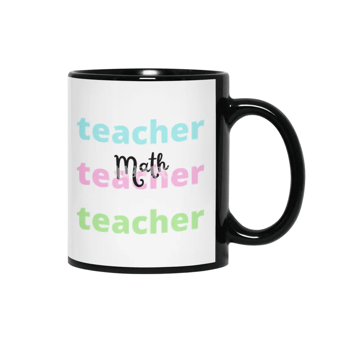 Math Teacher Siyah Kupa