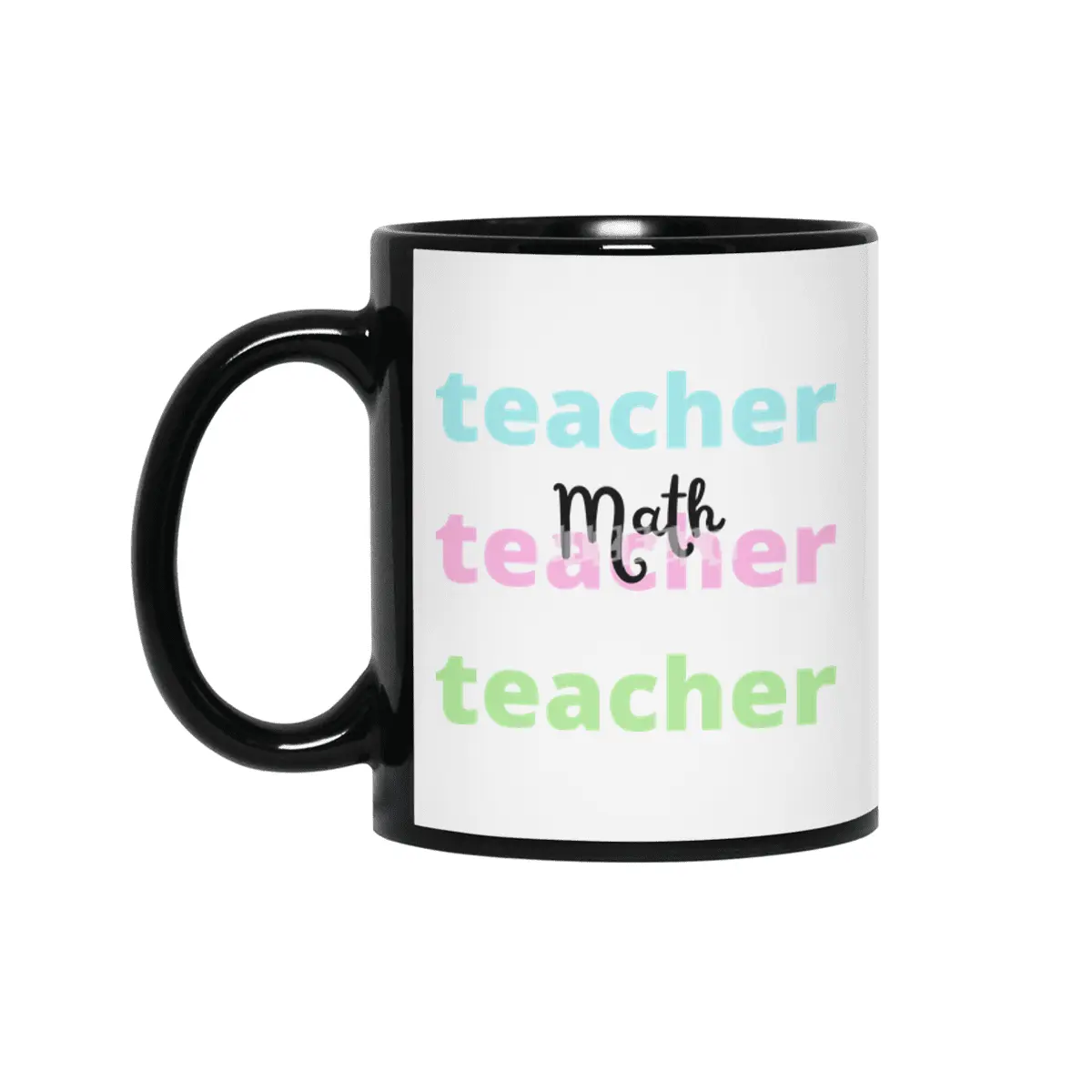 Math Teacher Siyah Kupa