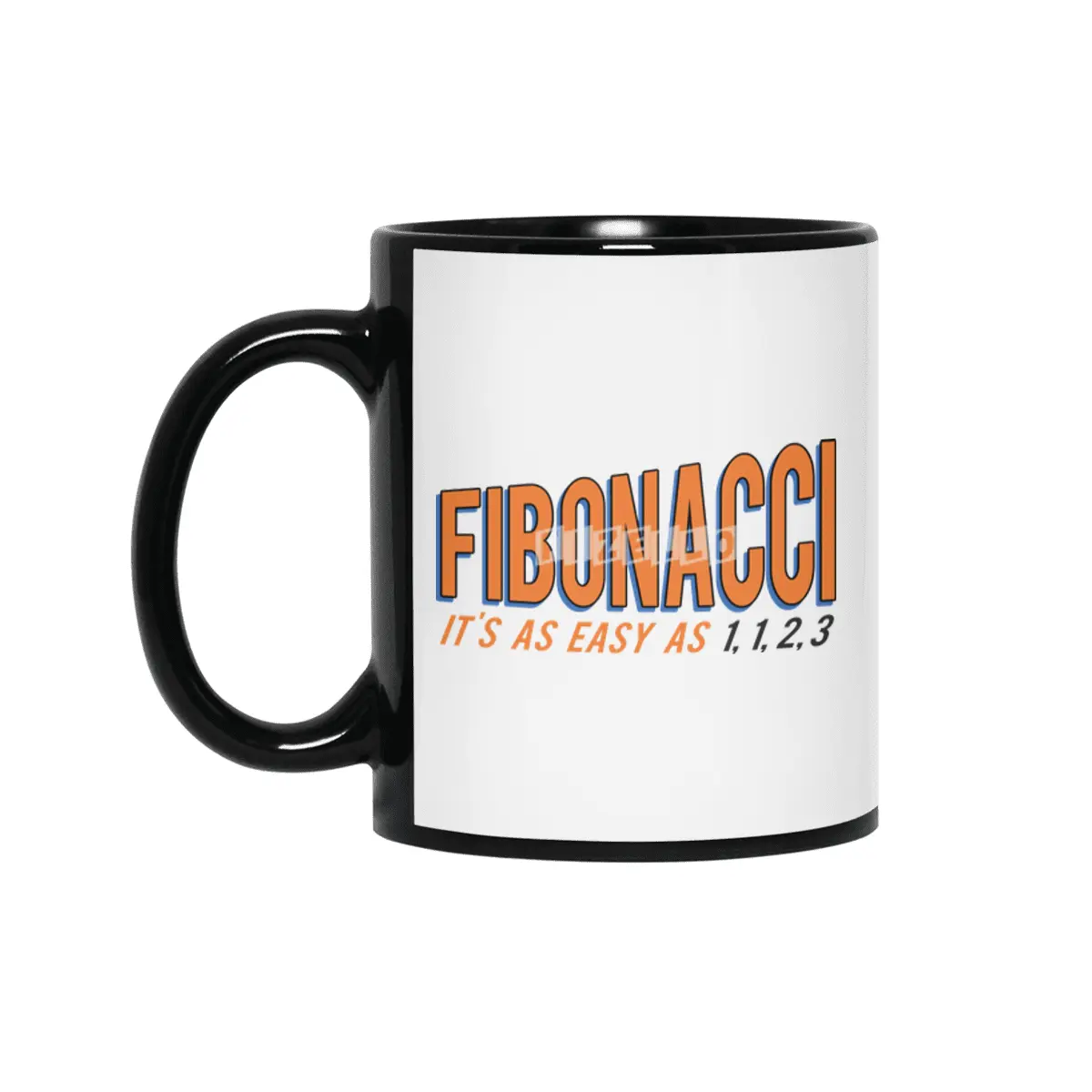 Fibonacci It's as Easy as 1, 1, 2, 3 Siyah Kupa
