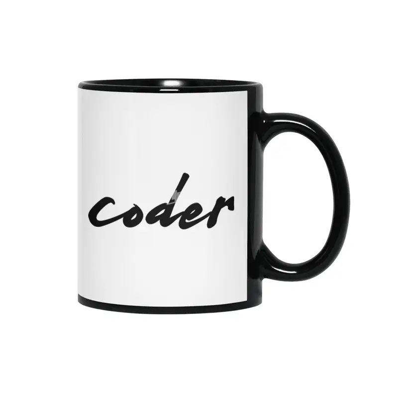 Artsy Coder Calligraphy Siyah Kupa