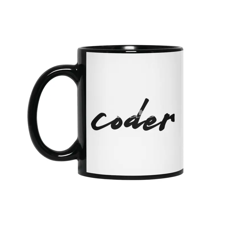 Artsy Coder Calligraphy Siyah Kupa