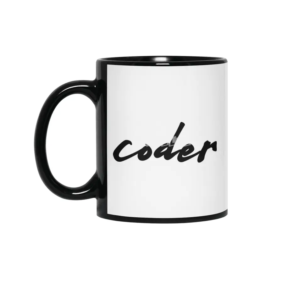 Artsy Coder Calligraphy Siyah Kupa