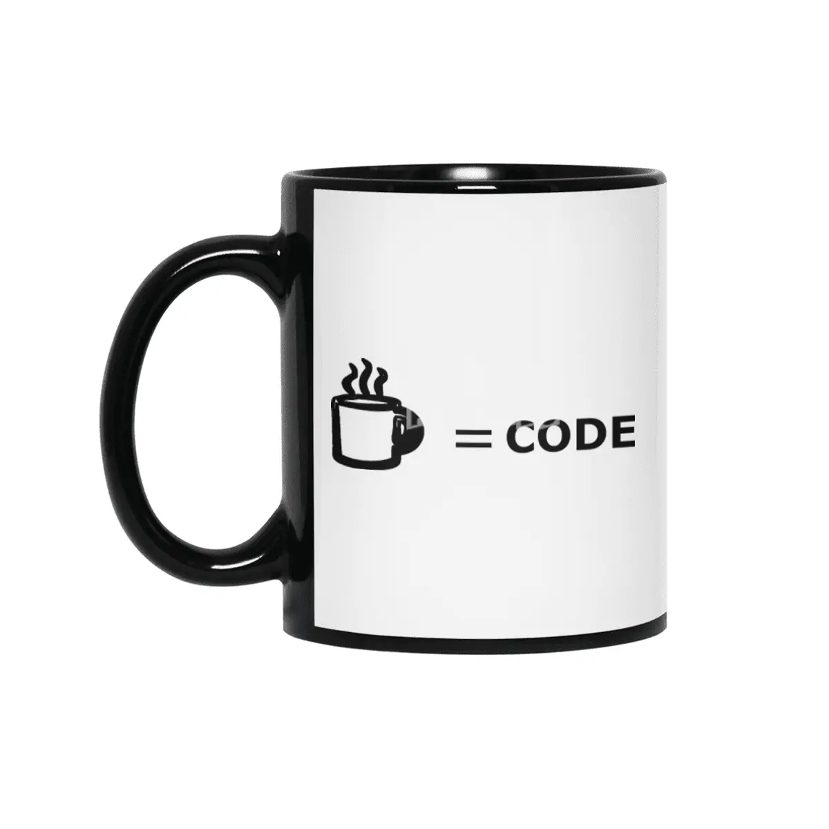 Coffee equals code Siyah Kupa