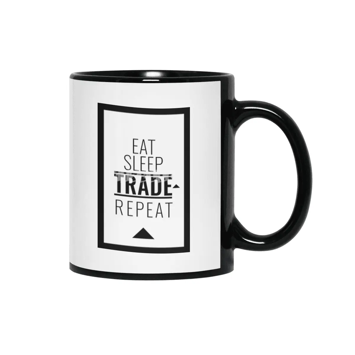 EAT SLEEP TRADE REPEAT Siyah Kupa
