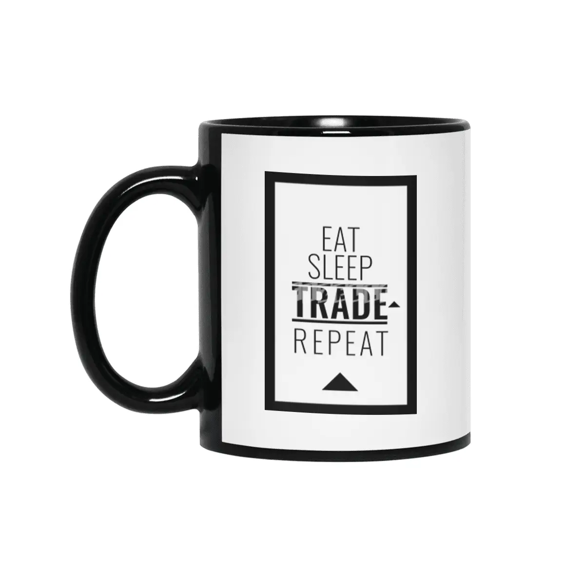 EAT SLEEP TRADE REPEAT Siyah Kupa