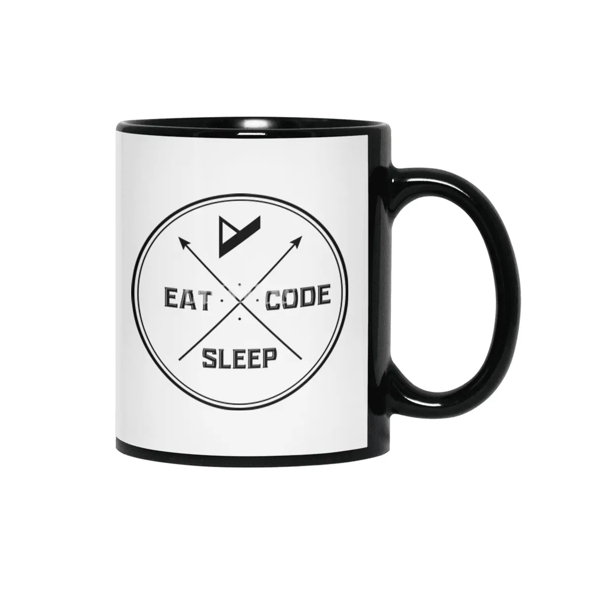 Eat. Sleep. Code. Repeat. Siyah Kupa