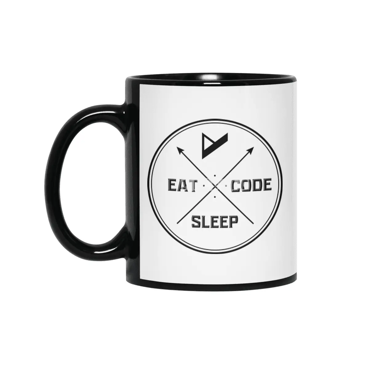 Eat. Sleep. Code. Repeat. Siyah Kupa