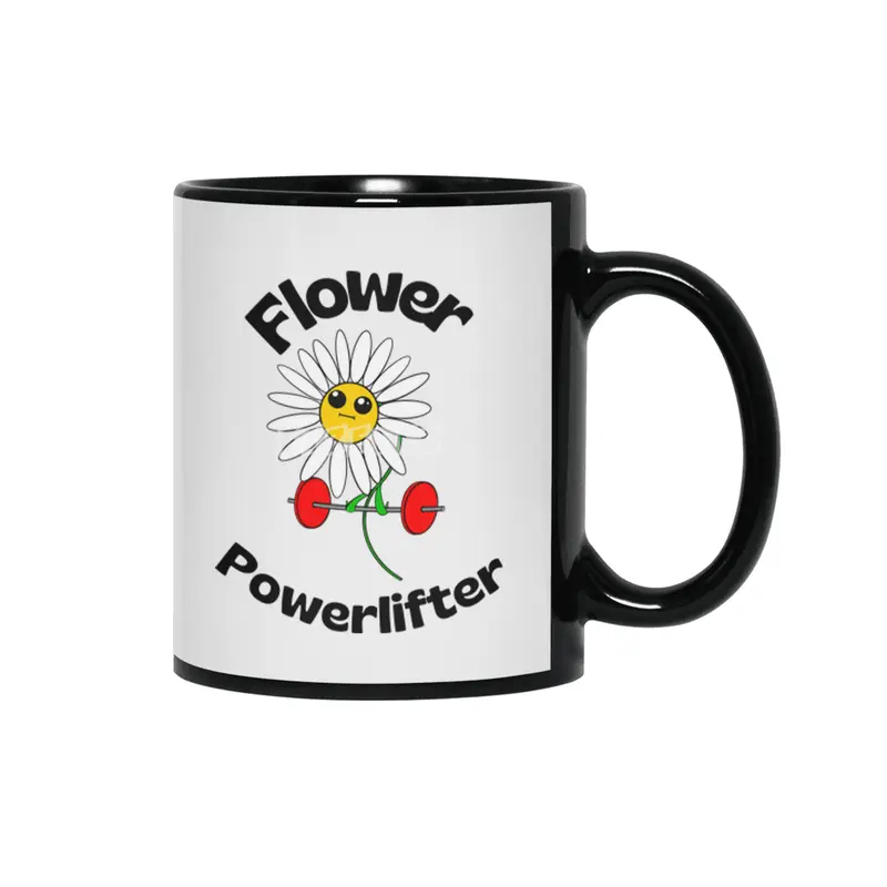Flower Powerlifter Siyah Kupa