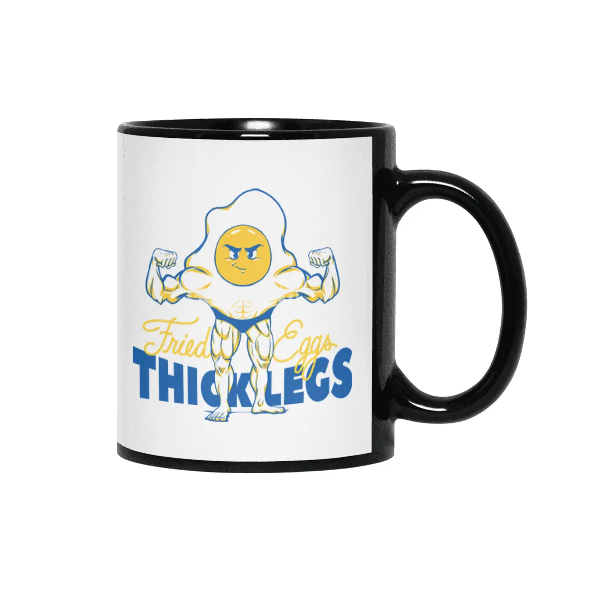 Fried Eggs Thick Legs Siyah Kupa