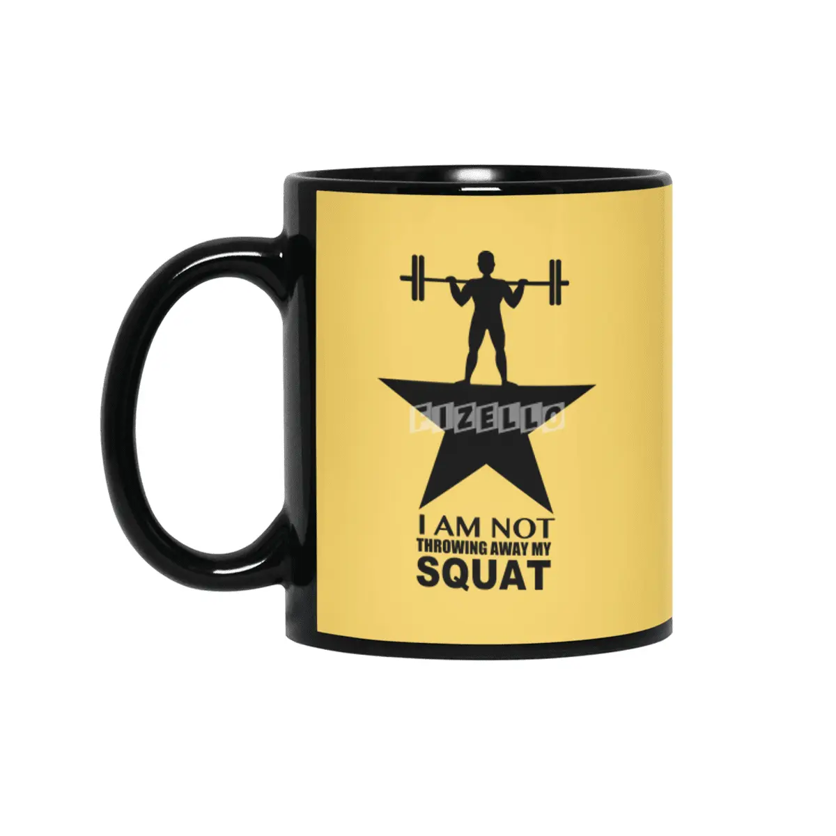 My Squat: Male (Dark Print) Siyah Kupa
