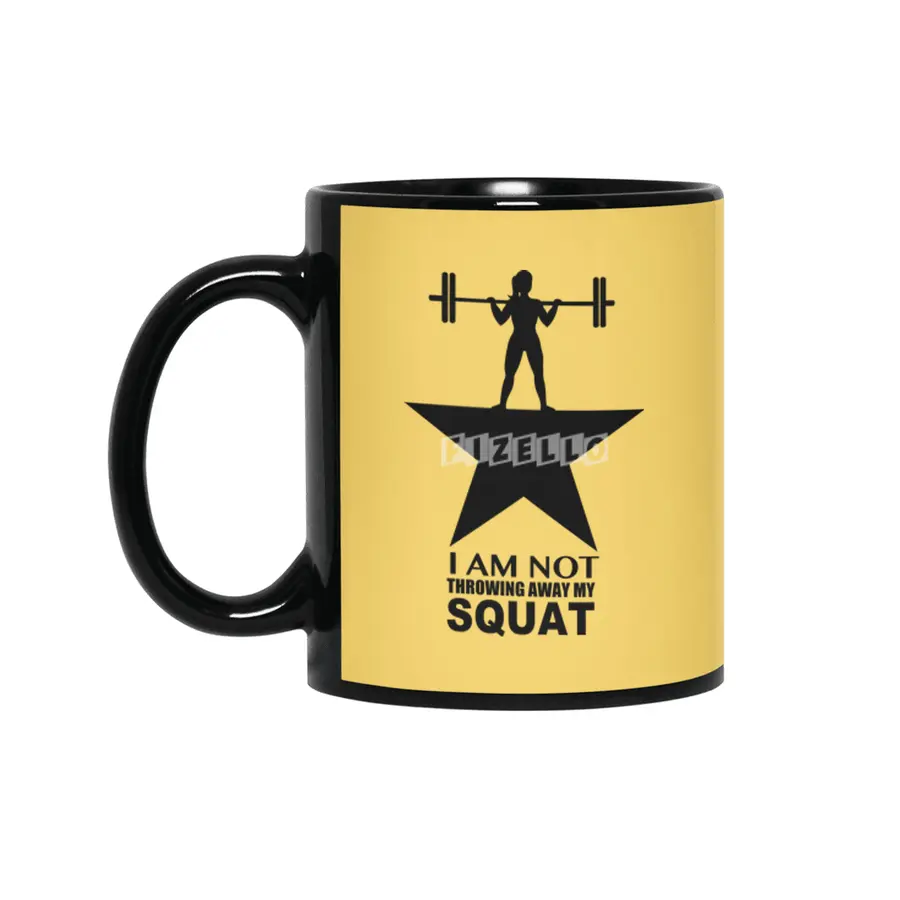 My Squat: Ponytail (Dark Print) Siyah Kupa