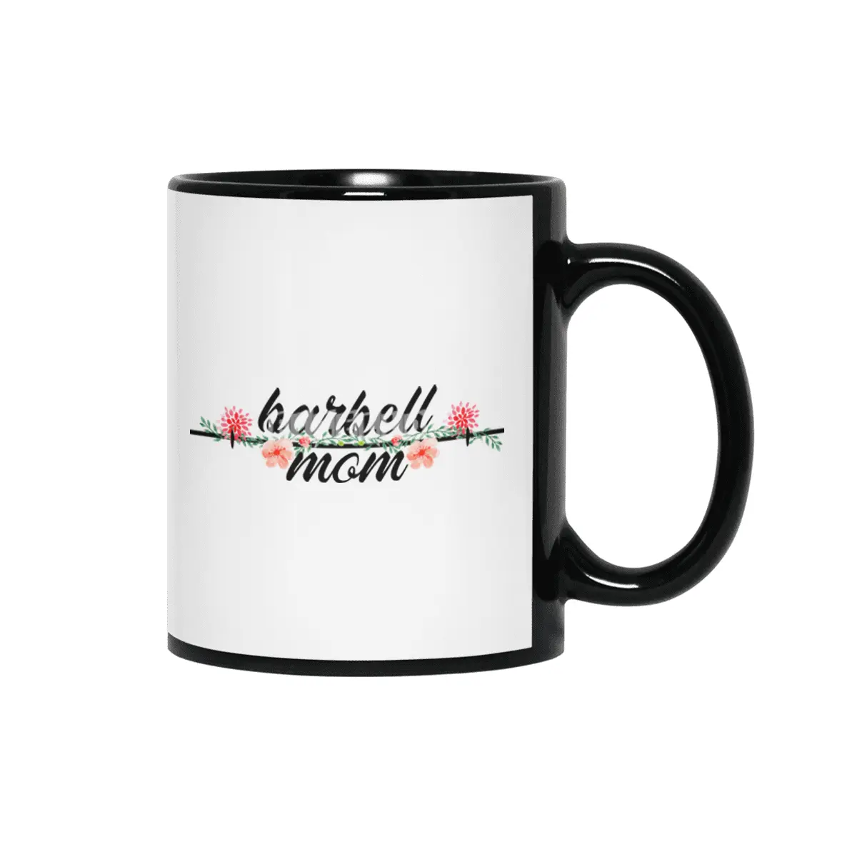 Barbell Mom Siyah Kupa