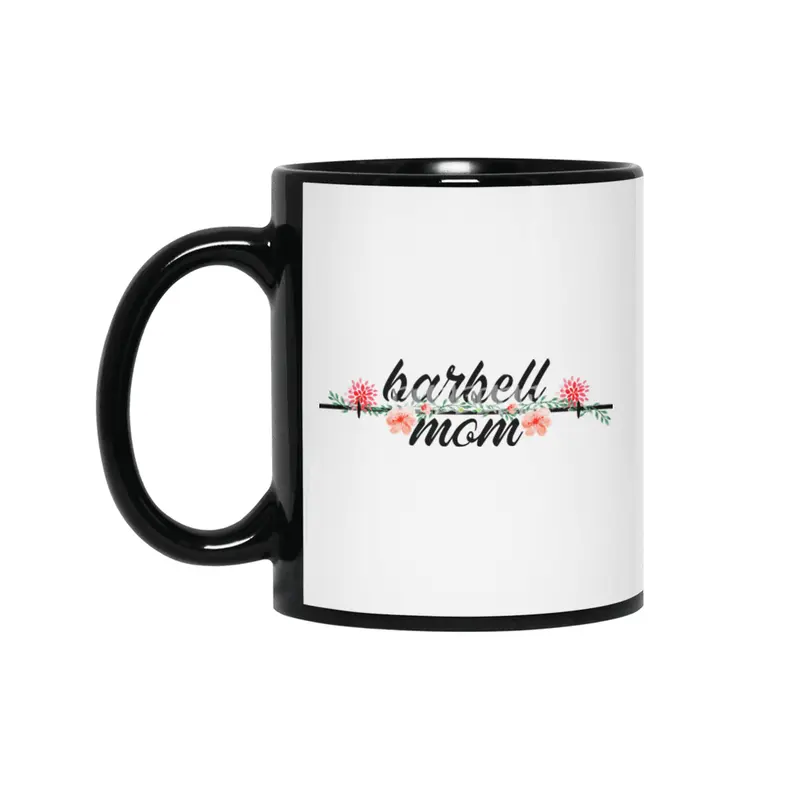 Barbell Mom Siyah Kupa