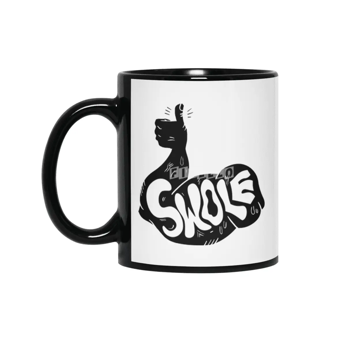 SWOLE - Black Siyah Kupa