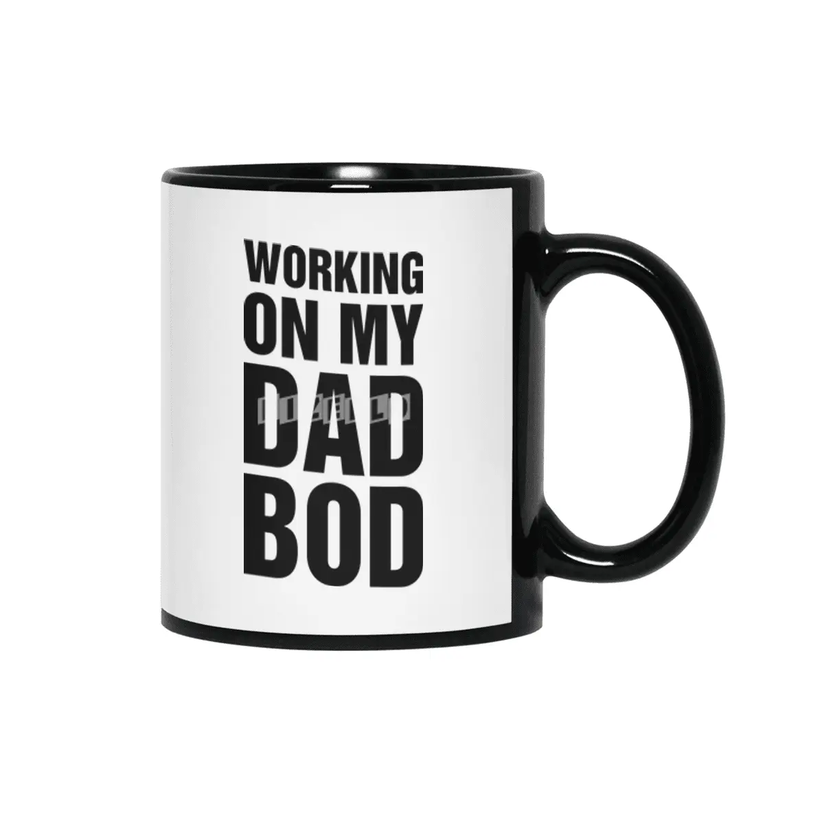 Working On My Dad Bod Siyah Kupa