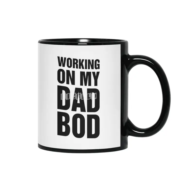 Working On My Dad Bod Siyah Kupa
