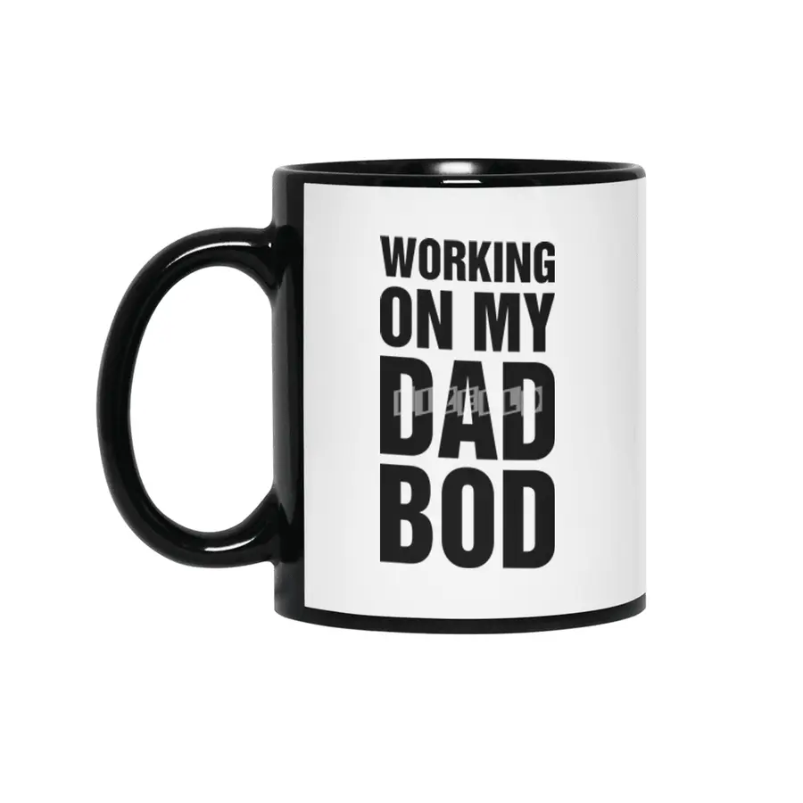 Working On My Dad Bod Siyah Kupa